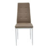 Καρέκλα Cube pakoworld PU μόκα-πόδι χρωμίου.  127-000110
