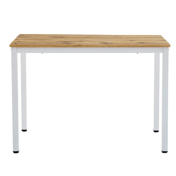 Τραπέζι Witte pakoworld MDF/Metal σε sonoma απόχρωση με λευκο πόδι 110x70x76εκ.  127-000178