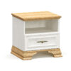 173-000024 Κομοδίνο Jaden pakoworld golden oak-λευκό antique 49x41x47εκ. 173-000024