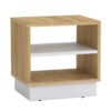 Κομοδίνο Mason pakoworld sonoma-λευκό 40x32x40εκ.  184-000001