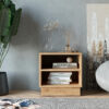 Κομοδίνο Mason pakoworld μελαμίνης σε oak απόχρωση 40x32x40εκ.  184-000100
