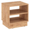 Κομοδίνο Mason pakoworld μελαμίνης σε oak απόχρωση 40x32x40εκ.  184-000100