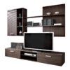 192-000003 Σύνθετο σαλονιού Salome pakoworld LED wenge 200x41x190εκ. 192-000003