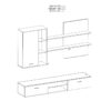 192-000003-2 Σύνθετο σαλονιού Salome pakoworld LED wenge 200x41x190εκ. 192-000003