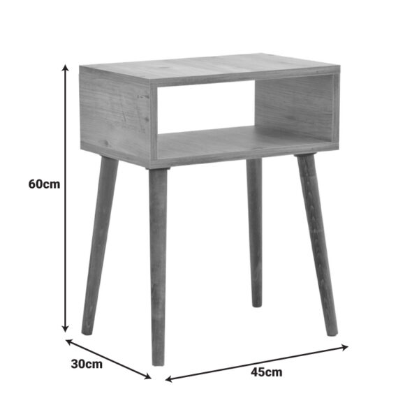197-000307-4 Κομοδίνο Hank pakoworld σε φυσική απόχρωση 45x30x60εκ. 197-000307