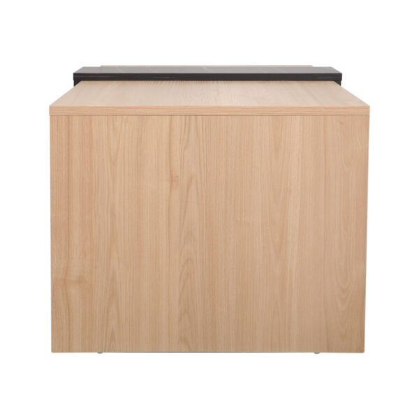 Τραπέζι σαλονιού Cozeto pakoworld σε φυσική απόχρωση με όψη μαρμάρου 100x53x41.5εκ.  225-000066