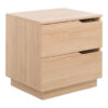 225-000080 Κομοδίνο Verena pakoworld σε φυσική απόχρωση 48x40x48εκ. 225-000080
