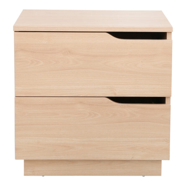 225-000080-2 Κομοδίνο Verena pakoworld σε φυσική απόχρωση 48x40x48εκ. 225-000080