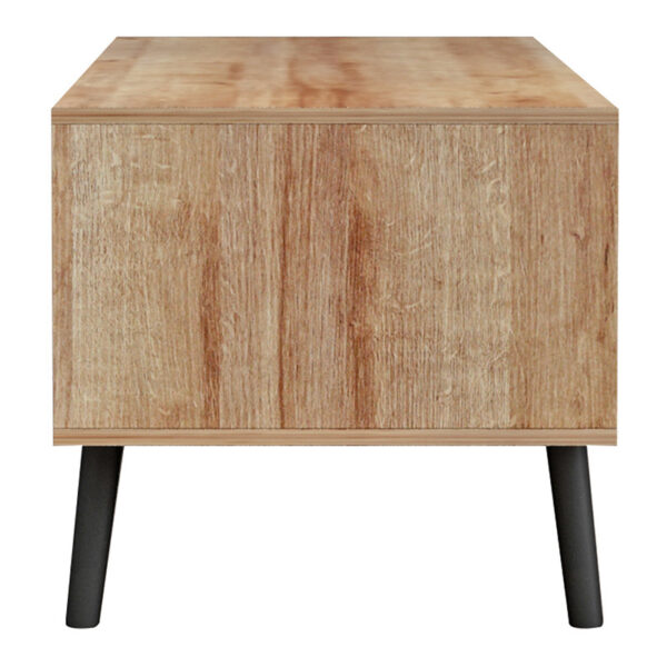 Τραπέζι σαλονιού Skyfi pakoworld πολυμορφικό φυσικό-ανθρακί 100x60x45εκ.  230-000023