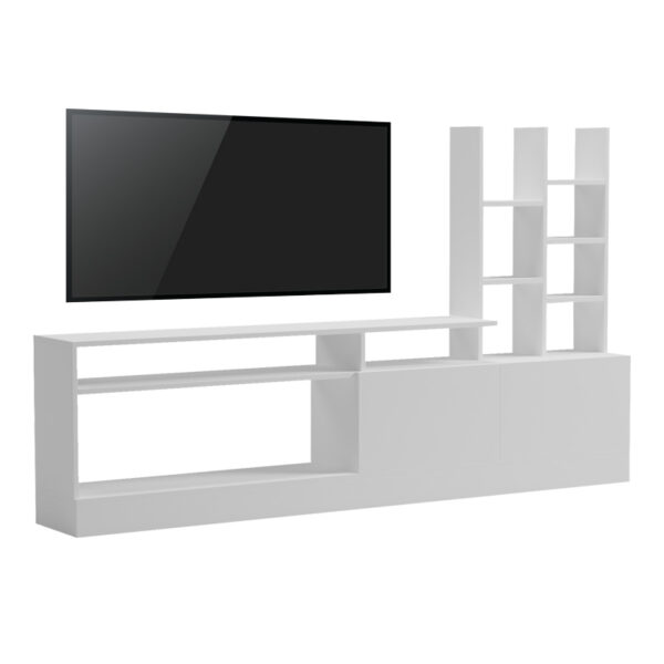 Σύνθετο σαλονιού Seruno pakoworld λευκό 170x25x100εκ.  230-000067