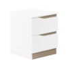 230-000084-1 Κομοδίνο Verena pakoworld σε λευκή-sonoma απόχρωση 40x40x50εκ. 230-000084