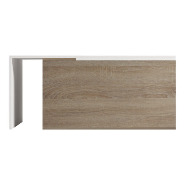 Τραπέζι σαλονιού Extera pakoworld επεκτεινόμενο σε λευκή-sonoma απόχρωση 100-160x50x45εκ.  230-000086