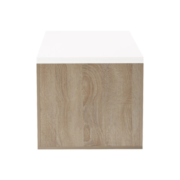 Τραπέζι σαλονιού Extera pakoworld επεκτεινόμενο σε λευκή-sonoma απόχρωση 100-160x50x45εκ.  230-000086