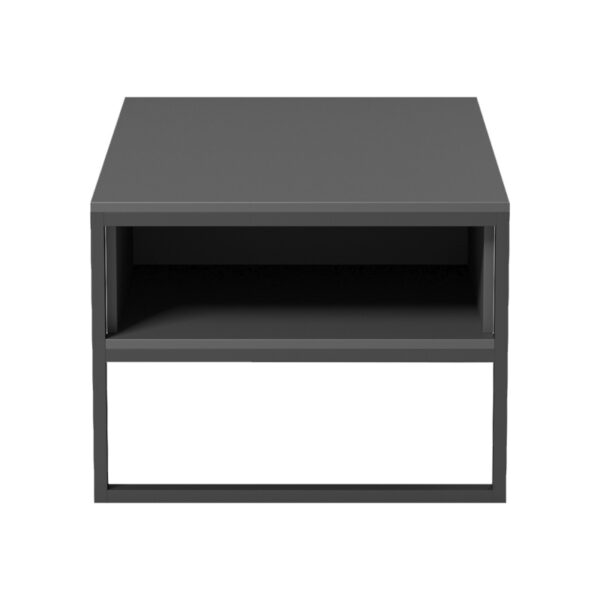 Τραπέζι σαλονιού Bendon pakoworld σε ανθρακί-μαύρη απόχρωση 100x60x44.5εκ.  230-000108