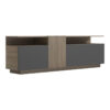 230-000109-1 Έπιπλο τηλεόρασης Vendora pakoworld σε sonoma-ανθρακί απόχρωση 150x29.5x46.3εκ. 230-000109