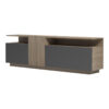230-000109-3 Έπιπλο τηλεόρασης Vendora pakoworld σε sonoma-ανθρακί απόχρωση 150x29.5x46.3εκ. 230-000109