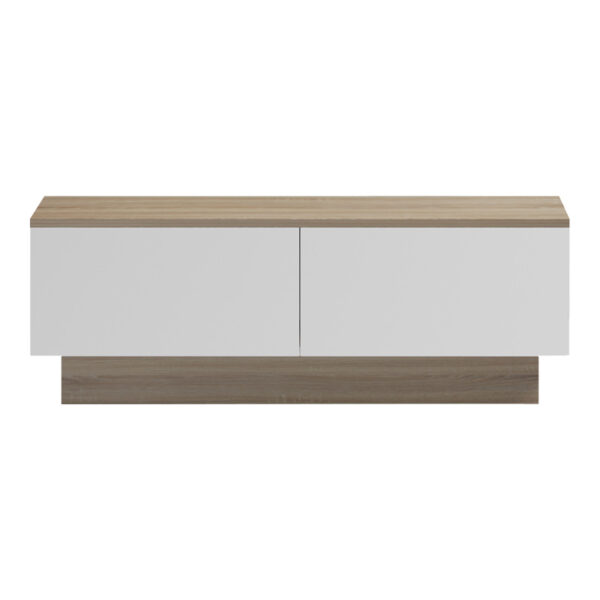 Τραπέζι σαλονιού Winey pakoworld σε sonoma-λευκή απόχρωση 90x60x31.5εκ.  230-000110