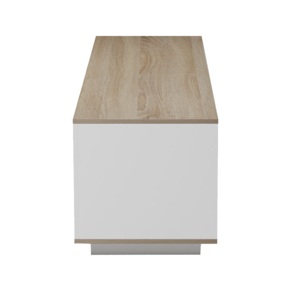 Έπιπλο τηλεόρασης Winey pakoworld σε sonoma-λευκή απόχρωση 180x44.5x44.5εκ.  230-000112