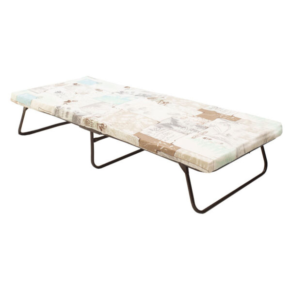 Ράντζο-κρεβάτι μονό Xander pakoworld μεταλλικό με λάττες 10εκ στρώμα 182x80εκ  243-000011