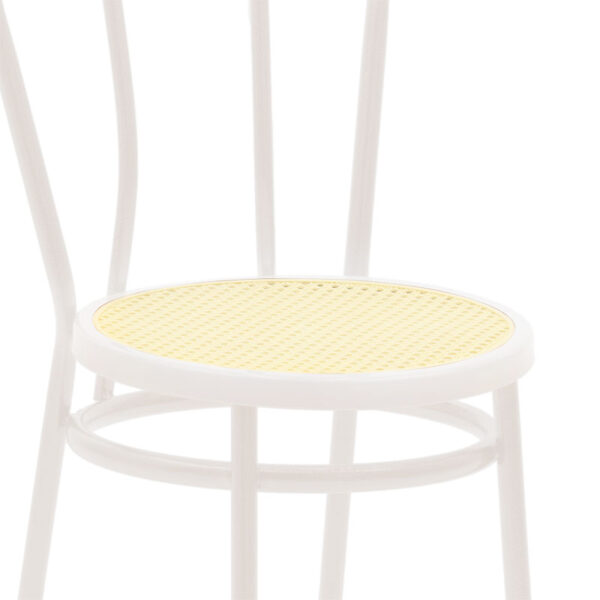243-000027-4 Καρέκλα Βιέννης pakoworld pe rattan μπεζ-μέταλλο εκρού. 243-000027