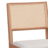 247-000002-2 Καρέκλα Winslow pakoworld ξύλο rubberwood ανοικτό καρυδί-pvc rattan φυσικό-ύφασμα γκρι. 247-000002