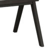247-000005-2 Πολυθρόνα Winslow pakoworld ξύλο rubberwood μαύρο-pvc rattan φυσικό-ύφασμα γκρι. 247-000005