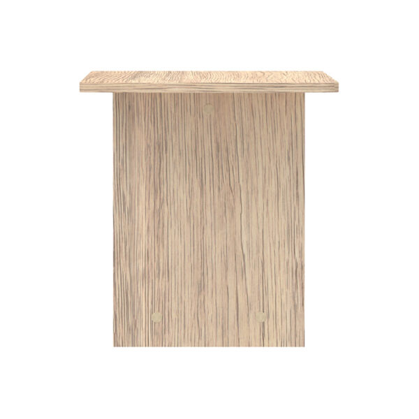 248-000025-3 Τραπέζι Kumba pakoworld σε oak απόχρωση 80x40x42εκ 248-000025