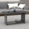 248-000026 Τραπέζι Kumba pakoworld σε ανθρακί-wenge απόχρωση 80x40x42εκ 248-000026