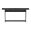 248-000026-2 Τραπέζι Kumba pakoworld σε ανθρακί-wenge απόχρωση 80x40x42εκ 248-000026