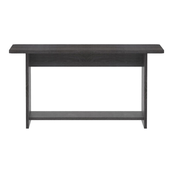 248-000026-2 Τραπέζι Kumba pakoworld σε ανθρακί-wenge απόχρωση 80x40x42εκ 248-000026