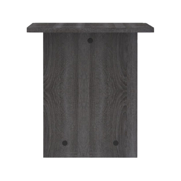248-000026-3 Τραπέζι Kumba pakoworld σε ανθρακί-wenge απόχρωση 80x40x42εκ 248-000026