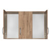 249-000041-1 Πατάρι ντουλάπας Zelia pakoworld τρίφυλλο oak 90x42x60εκ. 249-000041