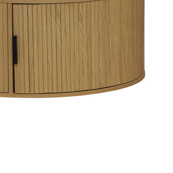 Τραπέζι σαλονιού Scandi pakoworld MDF σε φυσική απόχρωση Φ80x35.5εκ.  260-000009