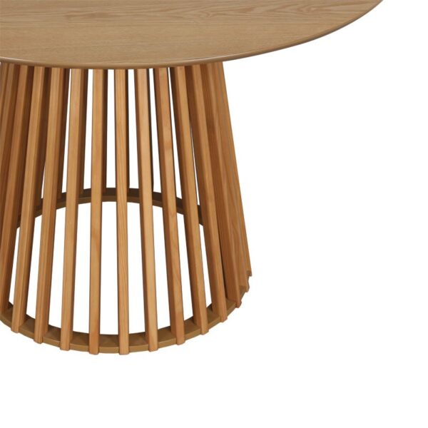 Τραπέζι Domonic pakoworld φυσικό Φ120x75εκ.  260-000015