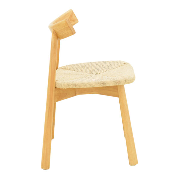 Καρέκλα Clareta pakoworld rubberwood-σχοινί σε φυσική απόχρωση 53x55x79εκ.  263-000057