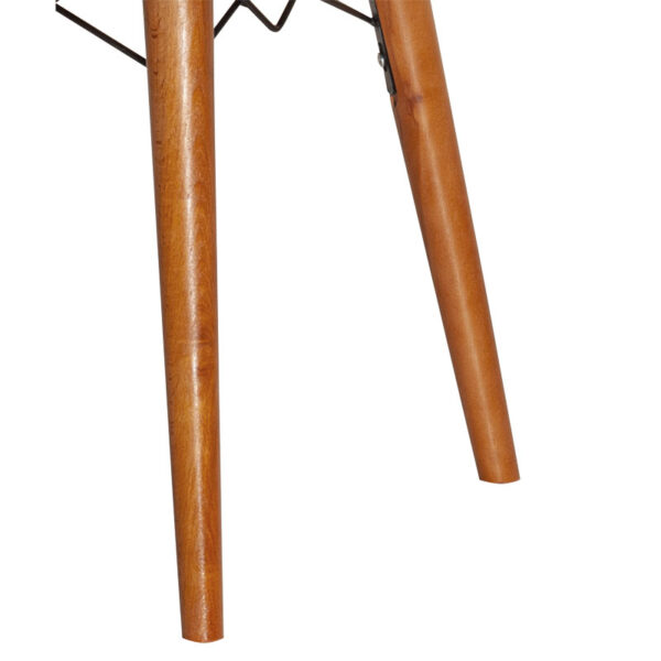 266-000001-5 Καρέκλα Sonora I pakoworld ύφασμα γκρι antique-καρυδί πόδι 266-000001