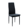 Καρέκλα Parker pakoworld PU ανθρακί-μαύρο πόδι 42x48x98εκ.  270-000002