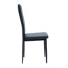 Καρέκλα Parker pakoworld PU ανθρακί-μαύρο πόδι 42x48x98εκ.  270-000002