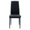Καρέκλα Parker pakoworld PU ανθρακί-μαύρο πόδι 42x48x98εκ.  270-000002