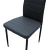 Καρέκλα Parker pakoworld PU ανθρακί-μαύρο πόδι 42x48x98εκ.  270-000002