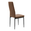 Καρέκλα Parker pakoworld PU καφέ-μαύρο πόδι 42x48x98εκ.  270-000003