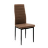 Καρέκλα Parker pakoworld PU καφέ-μαύρο πόδι 42x48x98εκ.  270-000003