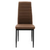 Καρέκλα Parker pakoworld PU καφέ-μαύρο πόδι 42x48x98εκ.  270-000003