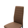 Καρέκλα Parker pakoworld PU καφέ-μαύρο πόδι 42x48x98εκ.  270-000003