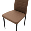 Καρέκλα Parker pakoworld PU καφέ-μαύρο πόδι 42x48x98εκ.  270-000003
