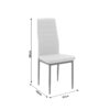 Καρέκλα Parker pakoworld PU καφέ-μαύρο πόδι 42x48x98εκ.  270-000003
