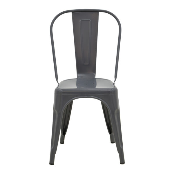 Καρέκλα Utopia pakoworld μέταλλο σε ανθρακί απόχρωση 44x44x85εκ.  270-000028