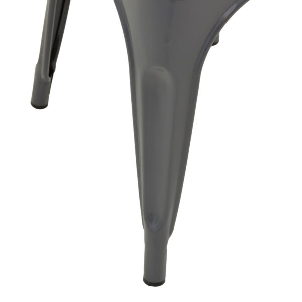 Καρέκλα Utopia pakoworld μέταλλο σε ανθρακί απόχρωση 44x44x85εκ.  270-000028