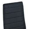 270-000047-5 Καρέκλα Parker pakoworld βελούδο σε μαύρη απόχρωση με μαύρα μεταλλικά πόδια 39.5x48x95εκ. 270-000047