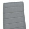 270-000048-5 Καρέκλα Parker pakoworld βελούδο σε γκρι απόχρωση με μαύρα μεταλλικά πόδια 39.5x48x95εκ. 270-000048